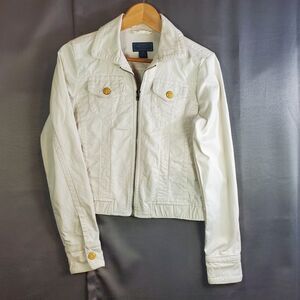American Eagle Outfitters Cream Jacket